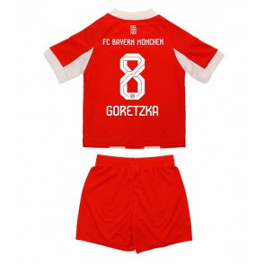 Bayern Munich Leon Goretzka #8 Domácí dres komplet pro Děti 2025-26 Krátkým Rukávem (+ Krátké kalhoty)