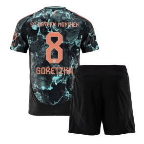 Bayern Munich Leon Goretzka #8 Venkovní dres komplet pro Děti 2024-25 Krátkým Rukávem (+ Krátké kalhoty)