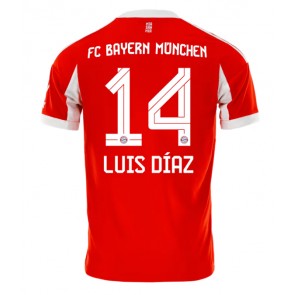 Bayern Munich Luis Diaz #14 Domácí Dres 2025-26 Krátkým Rukávem