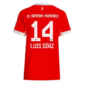 Bayern Munich Luis Diaz #14 Domácí Dres pro Dámy 2025-26 Krátkým Rukávem