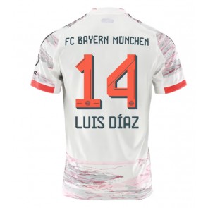 Bayern Munich Luis Diaz #14 Venkovní Dres 2025-26 Krátkým Rukávem