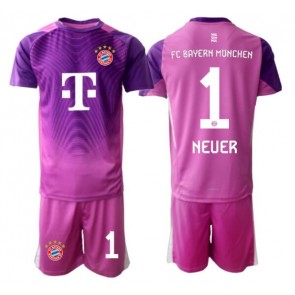 Bayern Munich Manuel Neuer #1 Brankář Alternativní dres komplet pro Děti 2025-26 Krátkým Rukávem (+ Krátké kalhoty)