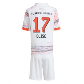 Bayern Munich Michael Olise #17 Venkovní dres komplet pro Děti 2025-26 Krátkým Rukávem (+ Krátké kalhoty)