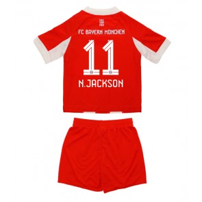 Bayern Munich Nicolas Jackson #11 Domácí dres komplet pro Děti 2025-26 Krátkým Rukávem (+ Krátké kalhoty)