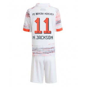Bayern Munich Nicolas Jackson #11 Venkovní dres komplet pro Děti 2025-26 Krátkým Rukávem (+ Krátké kalhoty)