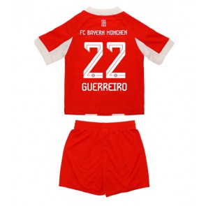 Bayern Munich Raphael Guerreiro #22 Domácí dres komplet pro Děti 2025-26 Krátkým Rukávem (+ Krátké kalhoty)