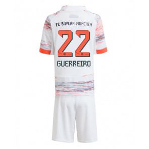 Bayern Munich Raphael Guerreiro #22 Venkovní dres komplet pro Děti 2025-26 Krátkým Rukávem (+ Krátké kalhoty)