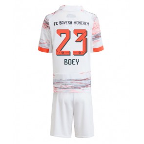 Bayern Munich Sacha Boey #23 Venkovní dres komplet pro Děti 2025-26 Krátkým Rukávem (+ Krátké kalhoty)