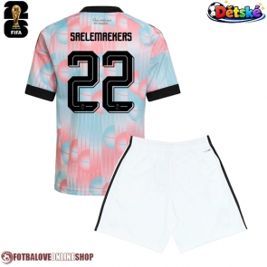 Belgie Alexis Saelemaekers #22 Venkovní dres komplet pro Děti MS 2026 Krátkým Rukávem (+ Krátké kalhoty)