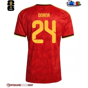 Belgie Amadou Onana #24 Domácí Dres MS 2026 Krátkým Rukávem