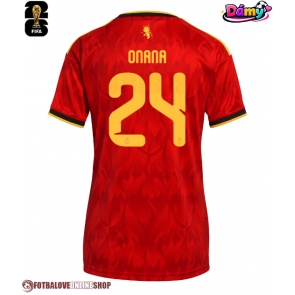 Belgie Amadou Onana #24 Domácí Dres pro Dámy MS 2026 Krátkým Rukávem