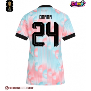 Belgie Amadou Onana #24 Venkovní Dres pro Dámy MS 2026 Krátkým Rukávem