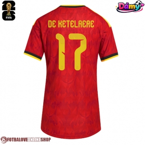 Belgie Charles De Ketelaere #17 Domácí Dres pro Dámy MS 2026 Krátkým Rukávem