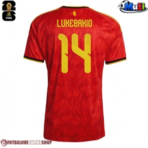 Belgie Dodi Lukebakio #14 Domácí Dres MS 2026 Krátkým Rukávem