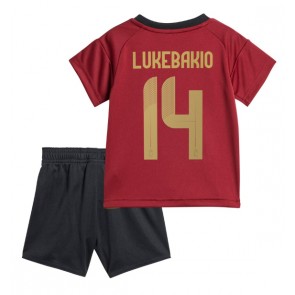 Belgie Dodi Lukebakio #14 Domácí dres komplet pro Děti ME 2024 Krátkým Rukávem (+ Krátké kalhoty)