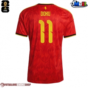 Belgie Jeremy Doku #11 Domácí Dres MS 2026 Krátkým Rukávem