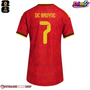 Belgie Kevin De Bruyne #7 Domácí Dres pro Dámy MS 2026 Krátkým Rukávem