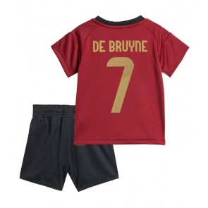 Belgie Kevin De Bruyne #7 Domácí dres komplet pro Děti ME 2024 Krátkým Rukávem (+ Krátké kalhoty)