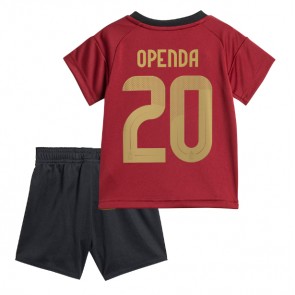 Belgie Lois Openda #20 Domácí dres komplet pro Děti ME 2024 Krátkým Rukávem (+ Krátké kalhoty)
