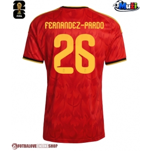 Belgie Matias Fernandez-Pardo #26 Domácí Dres MS 2026 Krátkým Rukávem