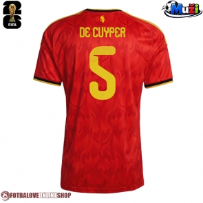 Belgie Maxim De Cuyper #5 Domácí Dres MS 2026 Krátkým Rukávem