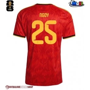 Belgie Nathan Ngoy #25 Domácí Dres MS 2026 Krátkým Rukávem