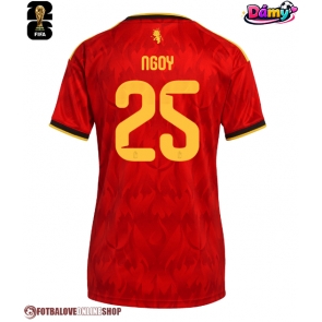 Belgie Nathan Ngoy #25 Domácí Dres pro Dámy MS 2026 Krátkým Rukávem