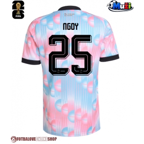 Belgie Nathan Ngoy #25 Venkovní Dres MS 2026 Krátkým Rukávem