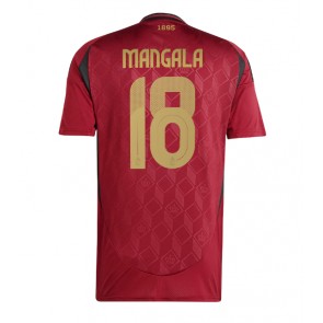 Belgie Orel Mangala #18 Domácí Dres ME 2024 Krátkým Rukávem