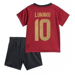 Belgie Romelu Lukaku #10 Domácí dres komplet pro Děti ME 2024 Krátkým Rukávem (+ Krátké kalhoty)