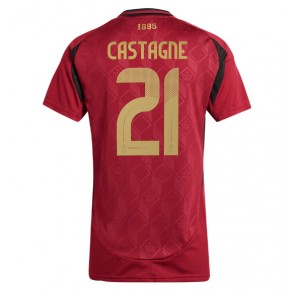 Belgie Timothy Castagne #21 Domácí Dres pro Dámy ME 2024 Krátkým Rukávem
