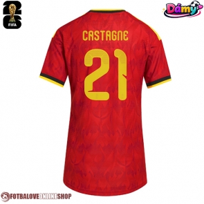 Belgie Timothy Castagne #21 Domácí Dres pro Dámy MS 2026 Krátkým Rukávem