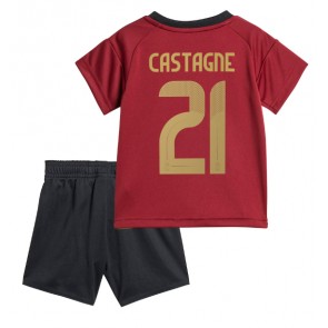 Belgie Timothy Castagne #21 Domácí dres komplet pro Děti ME 2024 Krátkým Rukávem (+ Krátké kalhoty)