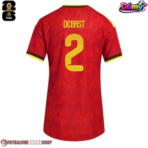Belgie Zeno Debast #2 Domácí Dres pro Dámy MS 2026 Krátkým Rukávem