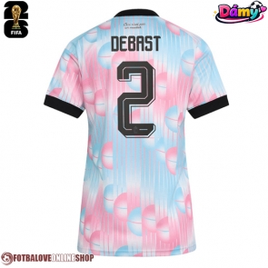 Belgie Zeno Debast #2 Venkovní Dres pro Dámy MS 2026 Krátkým Rukávem