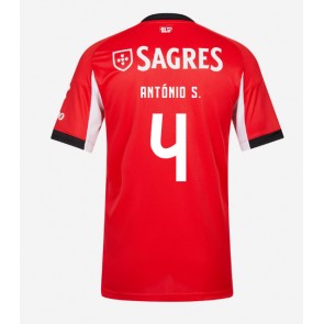 Benfica Antonio Silva #4 Domácí Dres 2025-26 Krátkým Rukávem Benfica Antonio Silva #4 Domácí Dres 2025-26 Krátkým Rukávem
