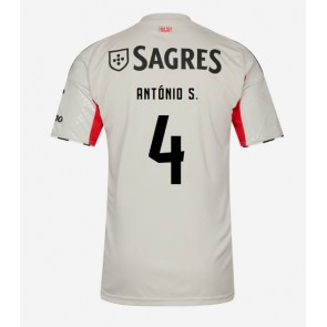 Benfica Antonio Silva #4 Venkovní Dres 2025-26 Krátkým Rukávem Benfica Antonio Silva #4 Venkovní Dres 2025-26 Krátkým Rukávem