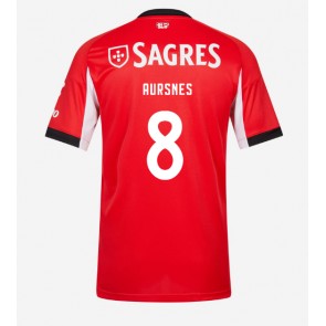Benfica Fredrik Aursnes #8 Domácí Dres 2025-26 Krátkým Rukávem Benfica Fredrik Aursnes #8 Domácí Dres 2025-26 Krátkým Rukávem