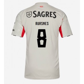Benfica Fredrik Aursnes #8 Venkovní Dres 2025-26 Krátkým Rukávem Benfica Fredrik Aursnes #8 Venkovní Dres 2025-26 Krátkým Rukávem