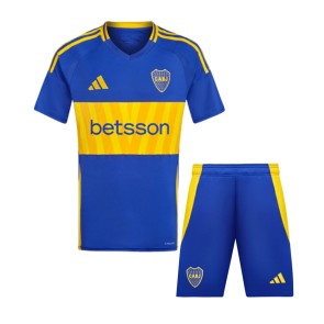 Boca Juniors Domácí dres komplet pro Děti 2024-25 Krátkým Rukávem (+ Krátké kalhoty)
