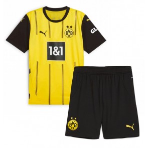 Borussia Dortmund Domácí dres komplet pro Děti 2024-25 Krátkým Rukávem (+ Krátké kalhoty)