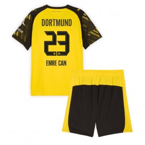 Borussia Dortmund Emre Can #23 Domácí dres komplet pro Děti 2025-26 Krátkým Rukávem (+ Krátké kalhoty)
