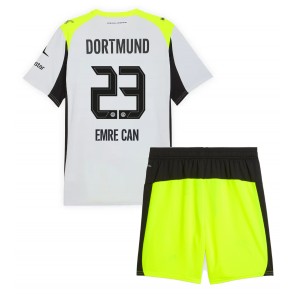 Borussia Dortmund Emre Can #23 Venkovní dres komplet pro Děti 2025-26 Krátkým Rukávem (+ Krátké kalhoty)