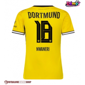 Borussia Dortmund Ethan Nwaneri #18 Domácí Dres pro Dámy 2026-27 Krátkým Rukávem