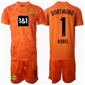 Borussia Dortmund Gregor Kobel #1 Brankář Alternativní dres komplet pro Děti 2024-25 Krátkým Rukávem (+ Krátké kalhoty)