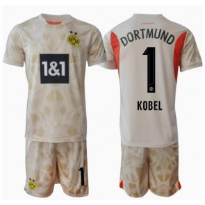 Borussia Dortmund Gregor Kobel #1 Brankář Domácí dres komplet pro Děti 2024-25 Krátkým Rukávem (+ Krátké kalhoty)