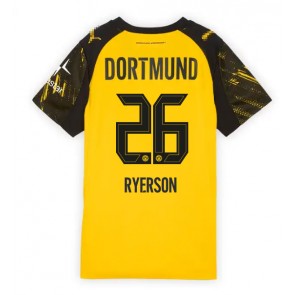 Borussia Dortmund Julian Ryerson #26 Domácí Dres pro Dámy 2025-26 Krátkým Rukávem Borussia Dortmund Julian Ryerson #26 Domácí Dres pro Dámy 2025-26 Krátkým Rukávem
