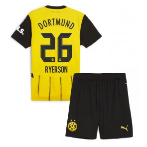 Borussia Dortmund Julian Ryerson #26 Domácí dres komplet pro Děti 2024-25 Krátkým Rukávem (+ Krátké kalhoty)