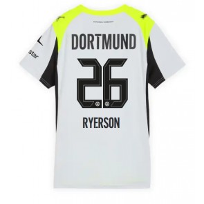 Borussia Dortmund Julian Ryerson #26 Venkovní Dres pro Dámy 2025-26 Krátkým Rukávem Borussia Dortmund Julian Ryerson #26 Venkovní Dres pro Dámy 2025-26 Krátkým Rukávem