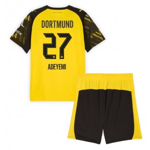 Borussia Dortmund Karim Adeyemi #27 Domácí dres komplet pro Děti 2025-26 Krátkým Rukávem (+ Krátké kalhoty)